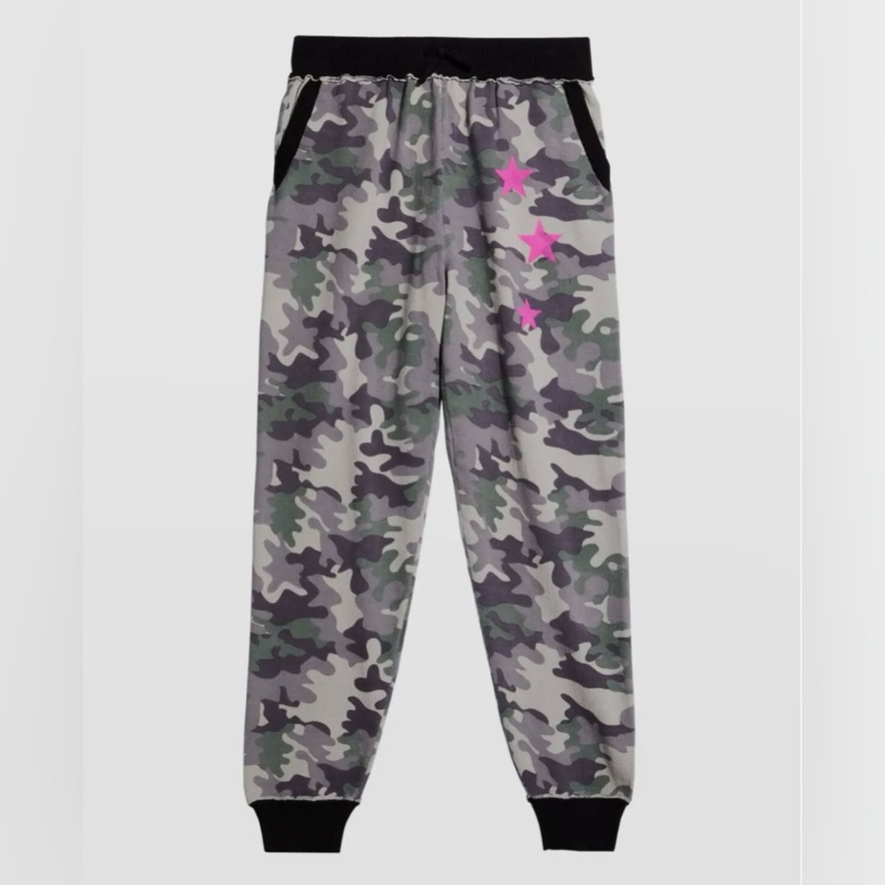 NWT Design History Big Girls Camo Stars Joggers / Sweatpants in Gray XL 16